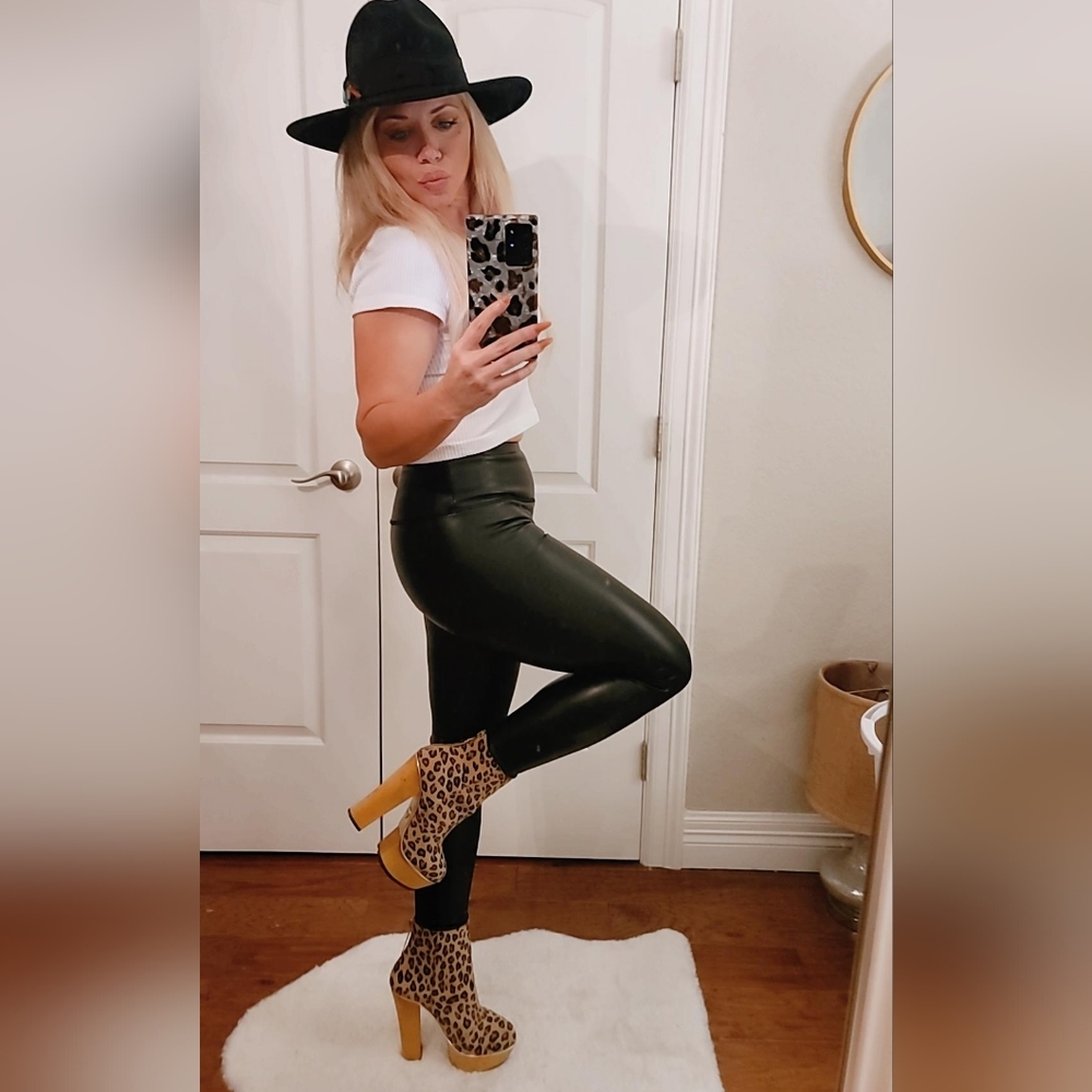 Betsey Johnson Leopard Boots